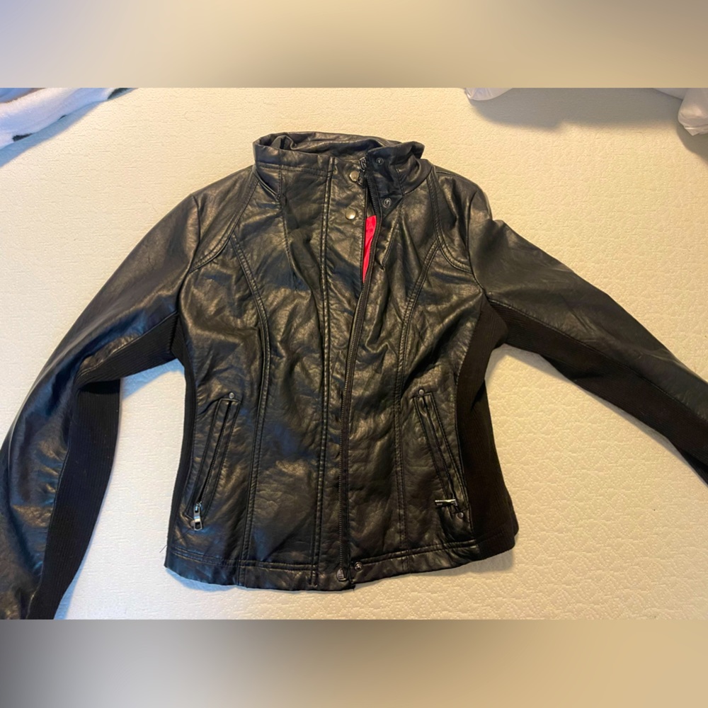 Women’s faux leather jacket